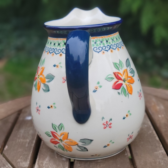 Polish Pottery Pitcher - Picture 4 of 7